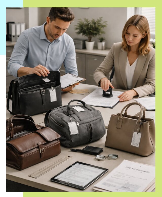 Сертификация сумок в Спасске-Дальнем от 7760 руб. | Алешин-Спс