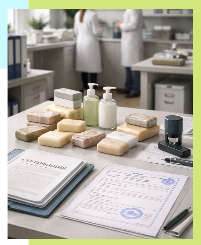 Сертификация мыла и сертификат на мыло в Спасске-Дальнем от 12416 | Алешин-Спс