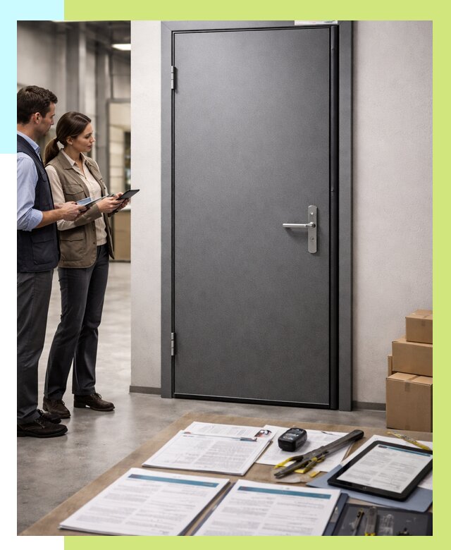 Сертификация противопожарных дверей в Спасске-Дальнем от 9312 р. | Алешин-Спс