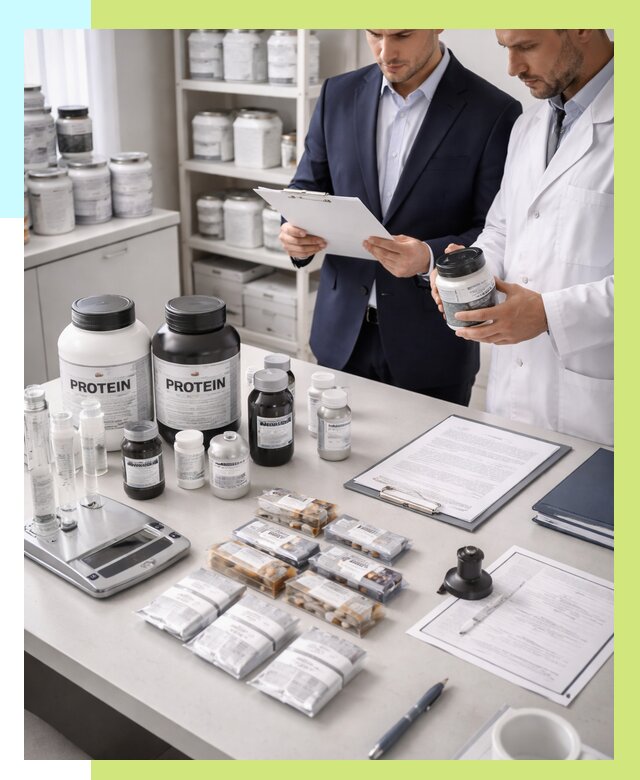 Сертификация спортивного питания в Спасске-Дальнем от 15521 р., Алешин-Спс