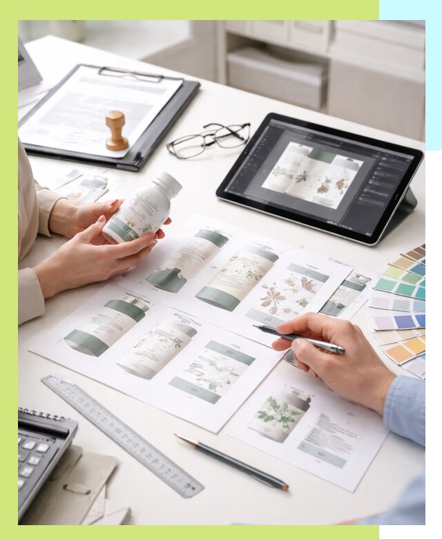 Профессиональная разработка дизайна и текста этикетки продукции в Спасске-Дальнем