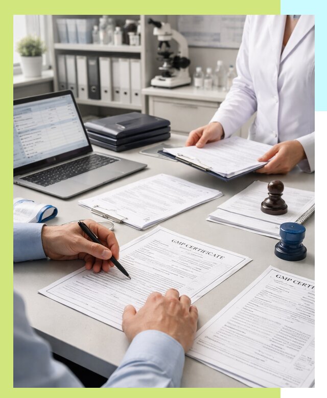 Оформление сертификата GMP в Спасске-Дальнем для фармпроизводства