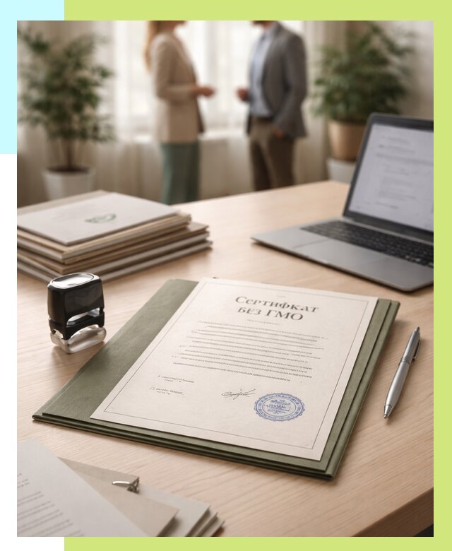 Сертификат без ГМО в Спасске-Дальнем от 7760 р. оформить срочно Алешин-Спс