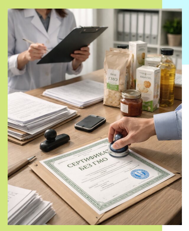 Получение сертификата Без ГМО для продукции в Спасске-Дальнем