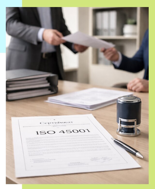 Сертификат ISO 45001 в Спасске-Дальнем под ключ от 46562 р. | Алешин-Спс