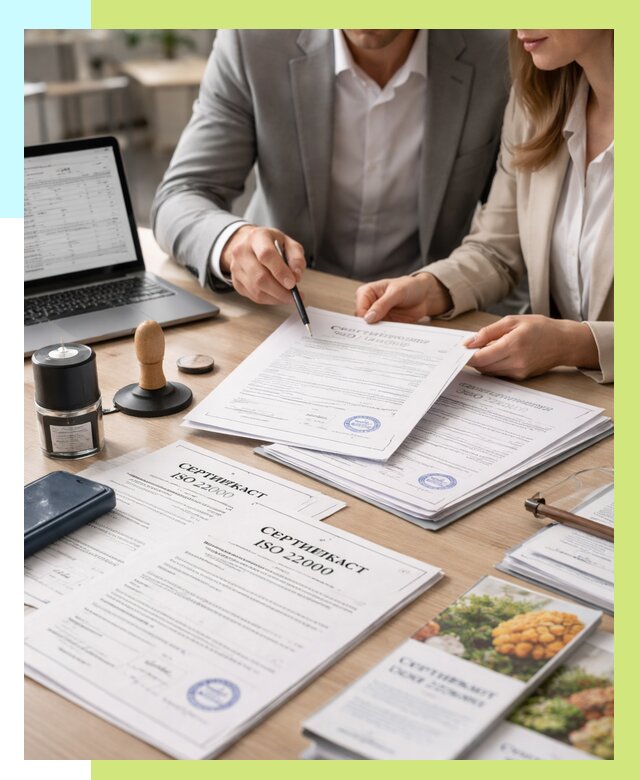 Сертификат ISO 22000 в Спасске-Дальнем от 41388 р. под ключ | Алешин-Спс